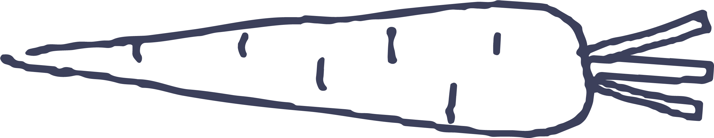 carrot-blue hand-drawn carrot
